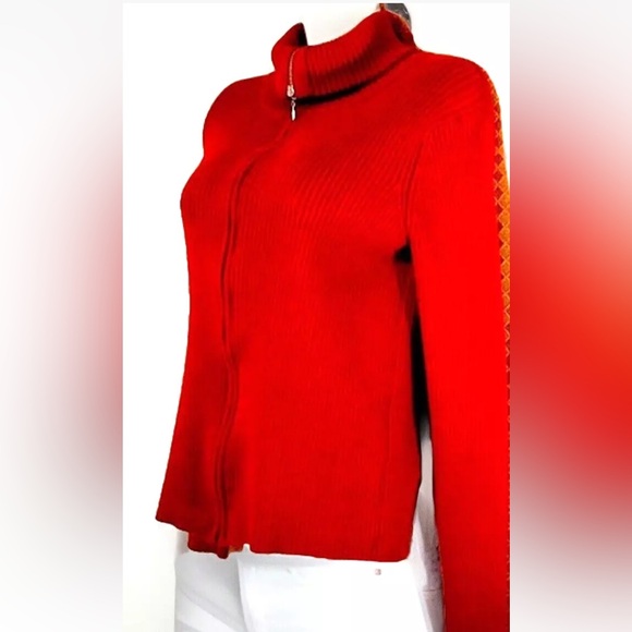 🥁FOR THE REPUBLIC🥁ZIP RIBBED CARDIGAN SWEATER❣️ - Picture 4 of 7